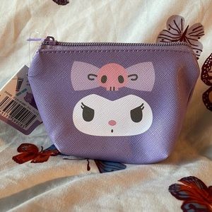 Kuromi Mini Zip Pouch - NWT- Sanrio Official - 5 Inch